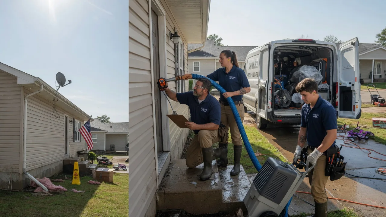 Ceiling Water Damage Restoration in Barnard, MO near me